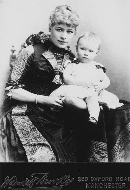 Photograph of a woman with a child