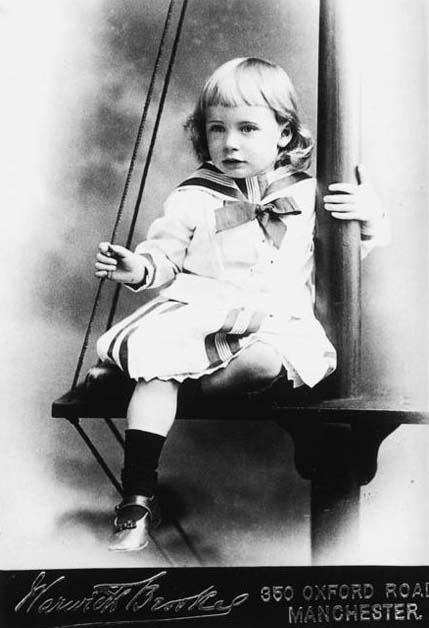 A photograph of a child