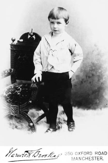 A photograph of a child