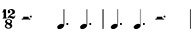 Two dotted crotchet-beat rests at either the beginning or the end of the bar can be written as dotted minim rests