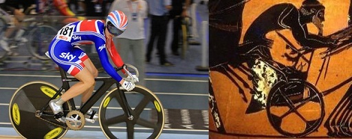 Figure 10 Victoria Pendleton, and a charioteer
