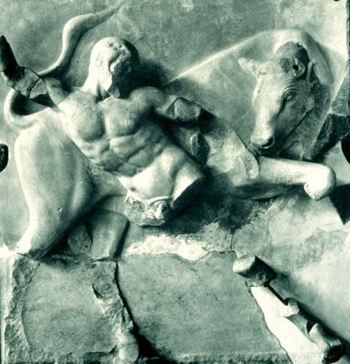 Figure 9 Metope from the Temple of Zeus
