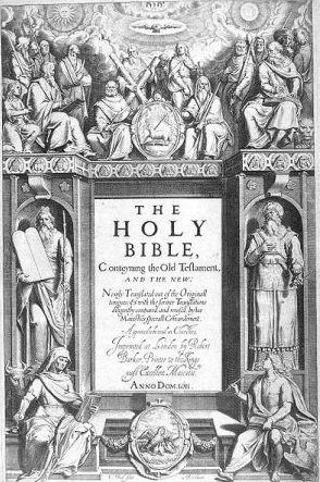 Figure 1 Title-page of the first edition of the Authorised Version of the Bible, 1611