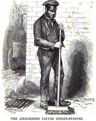 An ‘able-bodied pauper street-sweeper’ from Henry Mayhew’s London Labour and the London Poor (London, 1861)