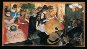 Edgar Degas, Café Concert (also known as Cabaret), 1876–1877, pastel over monotype on paper and board