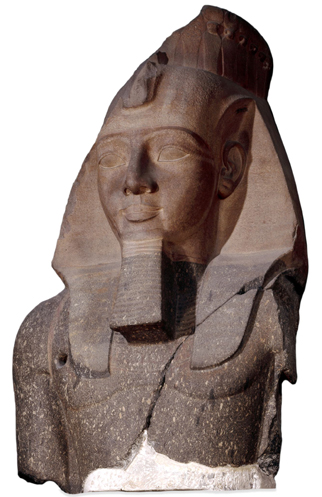 The colossal bust of Ramses II known as the 'Younger Memnon'