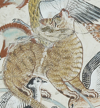 Detail of the Hunting in the Marshes scene