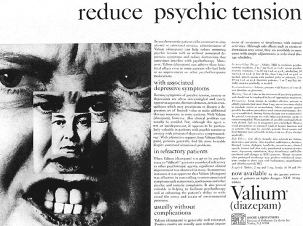 This is an advertisement with the headline ‘reduce psychic tension’.