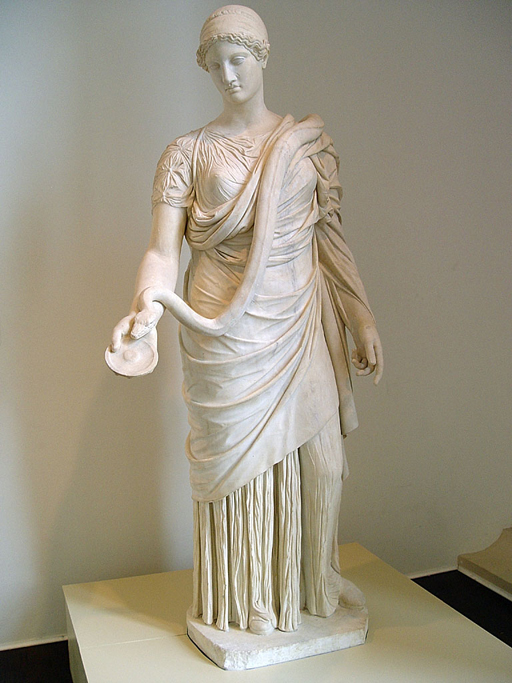 Statue of Hygieia, the goddess of health.