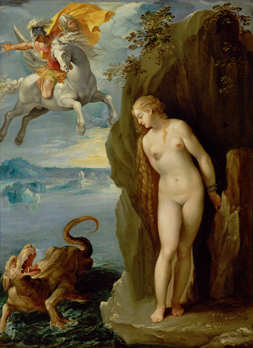 Painting of Perseus saving Andromeda.