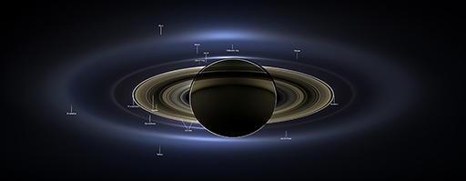 An image of the planet Saturn and its rings.