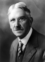 A photograph of the American educational reformer John Dewey