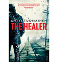 The book cover of 'The Healer' by Anti Tuomainen.