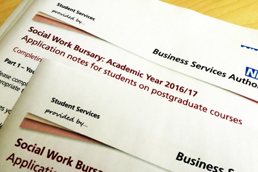 This is an image of a bursary document.