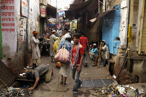 A photograph of the backstreets Ajmer, India.