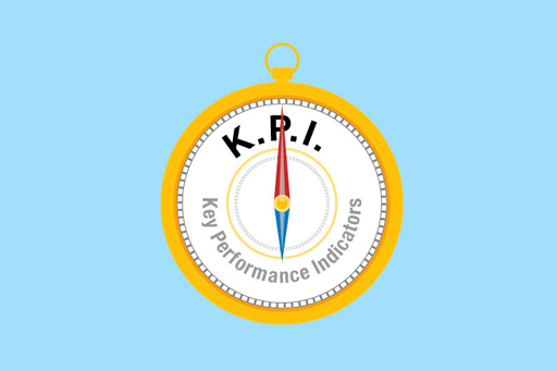 A graphic of a compass with the words ‘K.P.I. Key Performance Indicators’ on the compass face.