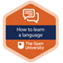 'How to learn a language' digital badge