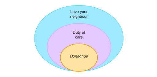 A visual illustration of deductive reasoning in 'Donoghue'