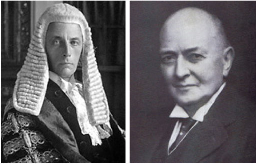 Images of some of the judges from the House of Lords who heard the case of 'Donoghue'