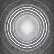 The X-ray diffraction pattern from a sample of zirconium oxide