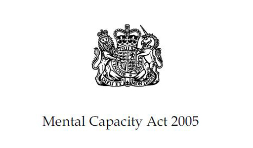 The cover of the Mental Capacity Act 2005