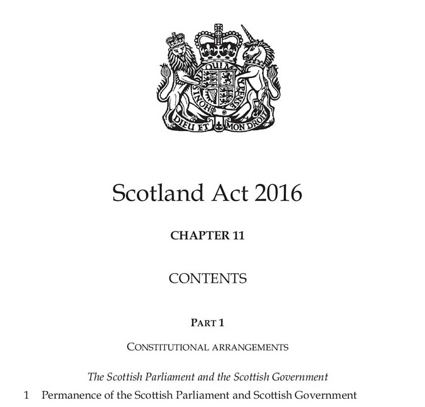 Scotland Act 2016 Chapter 11