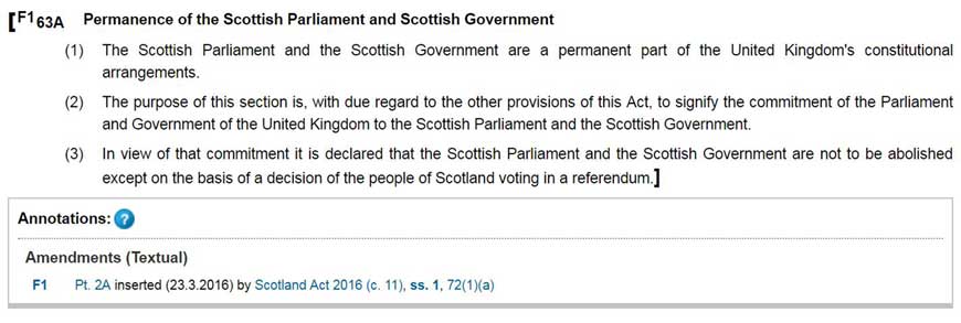 Section 63A Scotland Act 1998