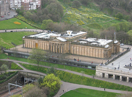 National Gallery of Scotland showing the extension