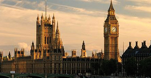 Houses of the UK Parliament at Westminster