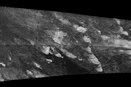 This is an image of ‘Sand’ dunes on Titan.
