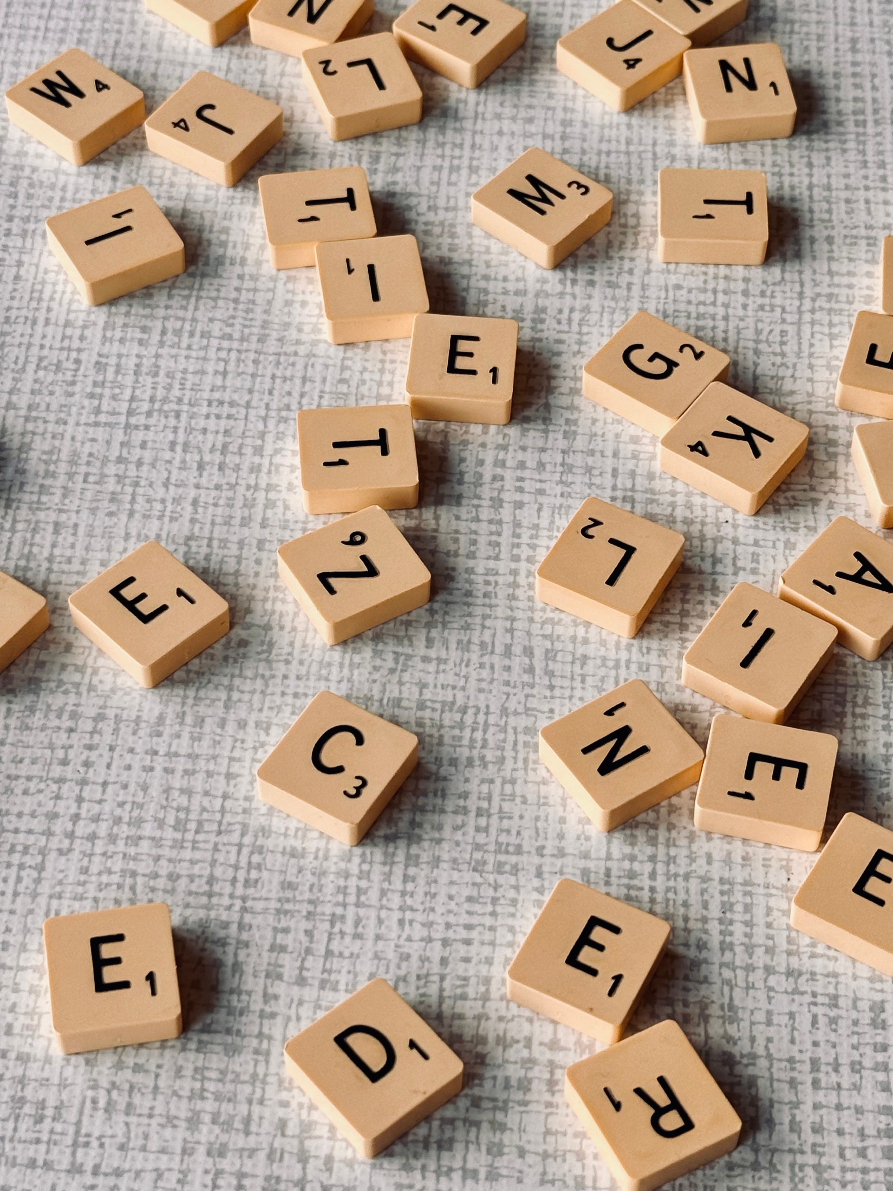 scrabble tiles