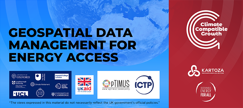 Geospatial Data Management for Energy Access Modelling and Planning