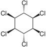 Image of chemical structure of Lindane.