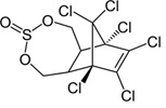 Image of chemical strcuture of Endosulfan.