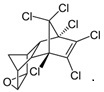 Image of chemical structure of Endrin.
