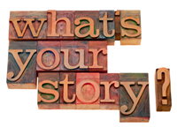 Image says: What’s your story?