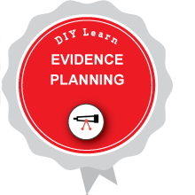 Illustration of DIY Learn EVIDENCE PLANNING digital badge