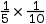 one divided by five multiplication one divided by 10