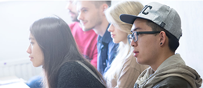 Students engaged in a lecture
