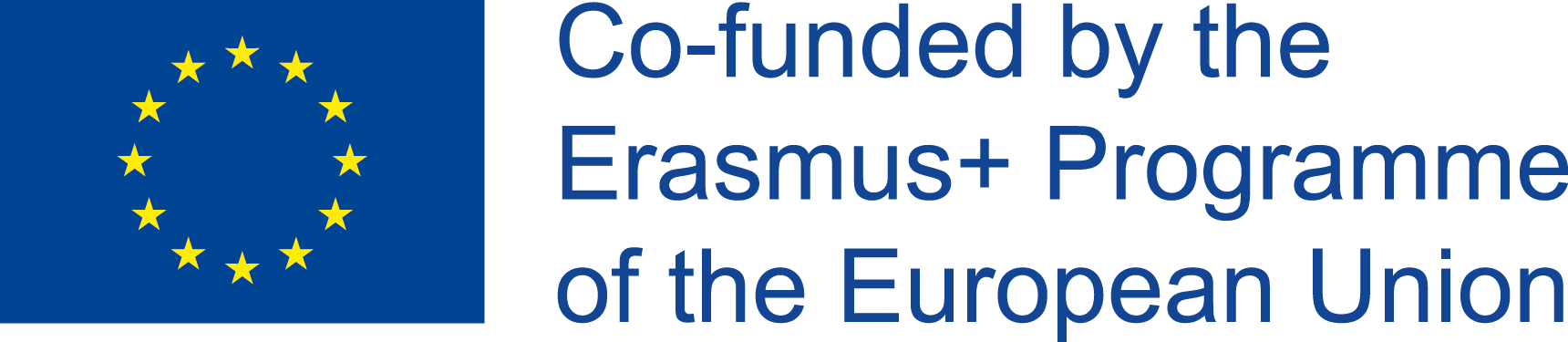 This image shows the EU logo and states "ERASMUS Programme of the European Union"