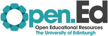 Open.Ed Open Educational Resources The University of Edinburgh logo