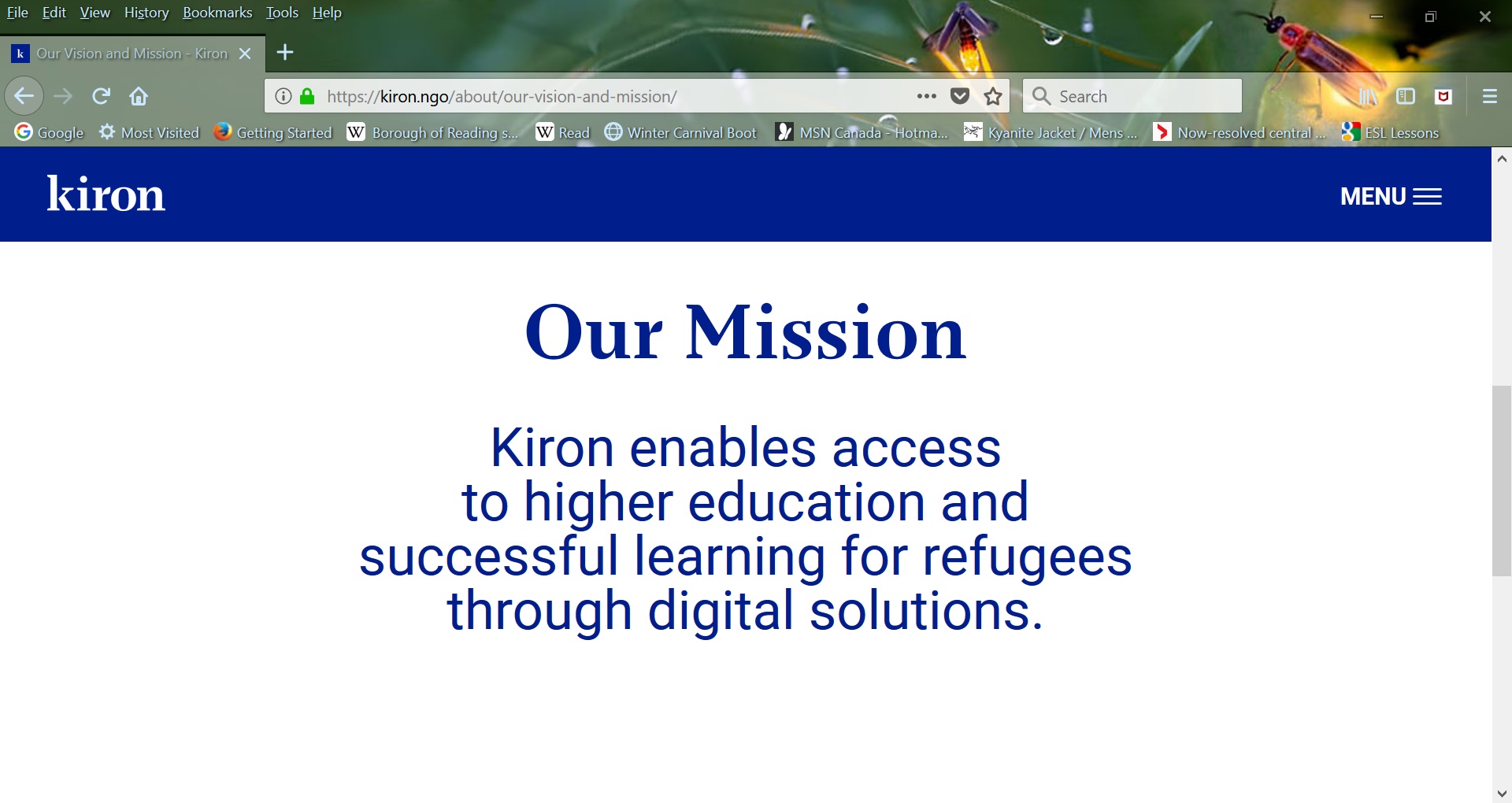 Kiron mission statement
