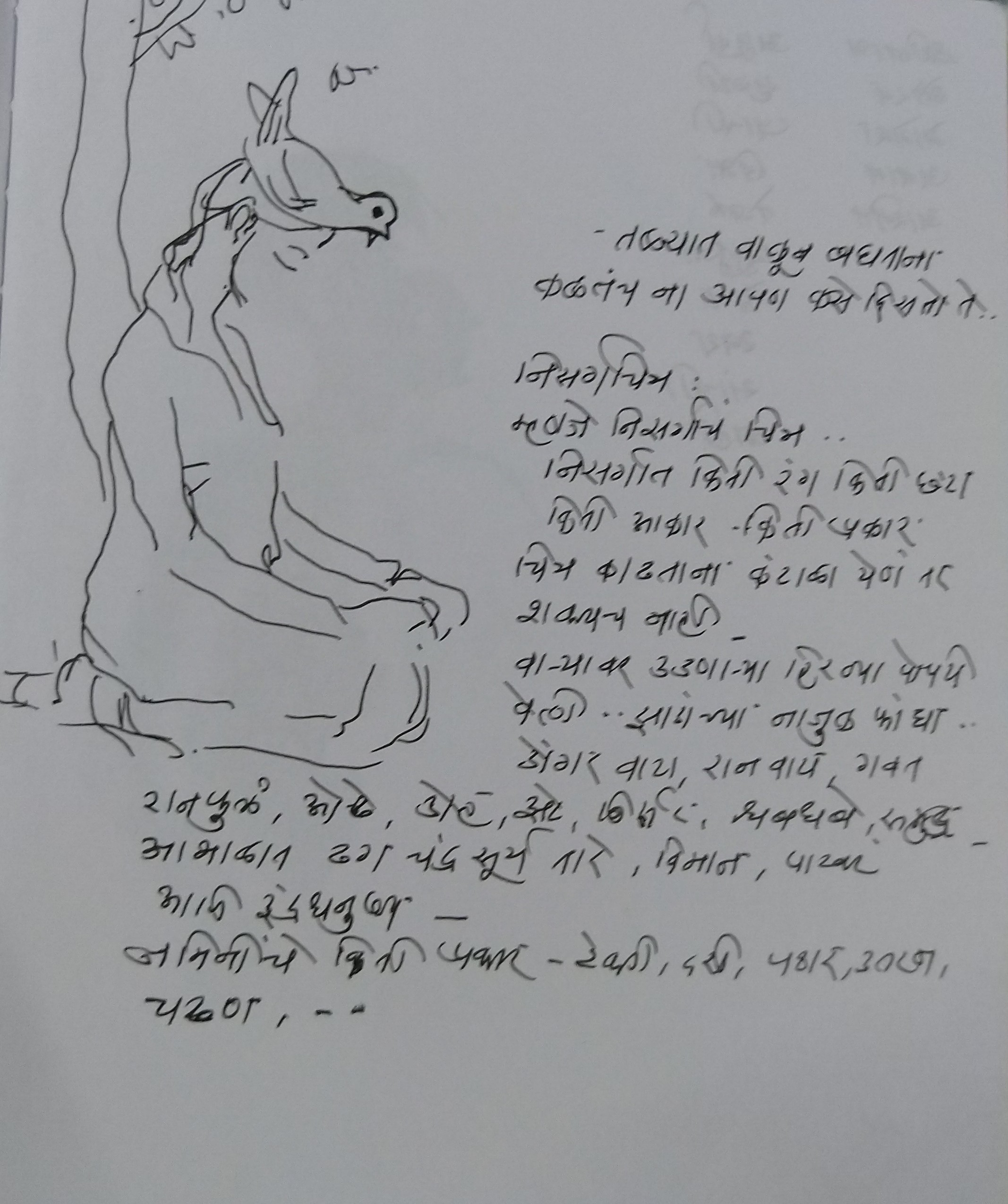 idea of projecting a character of bird . Looking down at the landscape and thinking seriously.