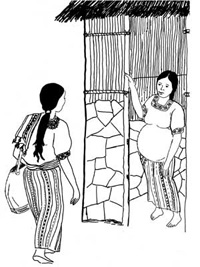 A HEP visiting a pregnant woman