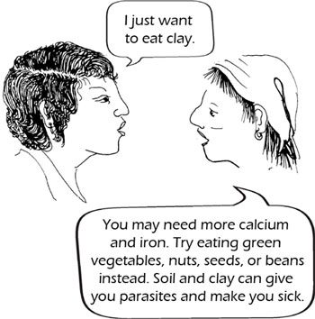 Two women discuss their food cravings.