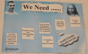 Youth friendly services poster