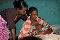 Exclusive breastfeeding helps to protect babies from communicable disease