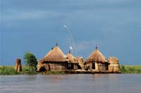 An Ethiopian village.