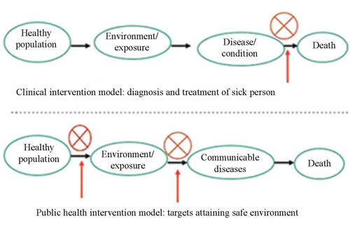 Health intervention models for the prevention and control of communicable diseases