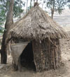 A traditional pit latrine